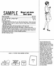 McCall's Sample Apron