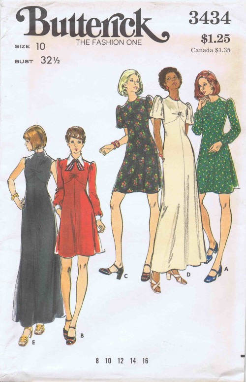 Vintage McCall's Sewing Pattern 7709 Misses' 1960's Long Waisted Dress U Neckline Size 12 Bust 32 Uncut