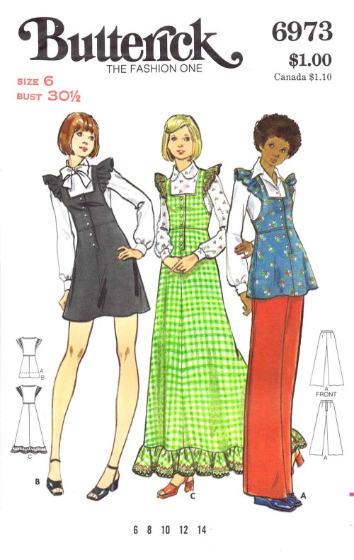 Size 16 Bust 38 Vintage Uncut Sewing Pattern Butterick 4276 Dress and Pinafore