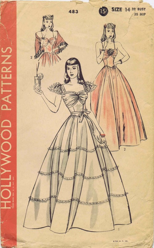 Vintage 1940s Black Tiered Party Dress Velvet Collar Evening Gown W 28