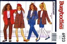 Butterick 6923 Sewing Pattern Girls Jacket Jumper Top Skirt Pants Size 7 - 8 - 10