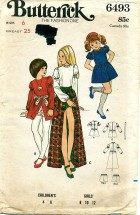 Butterick 6493 Girls Dress & Shorts Size 6