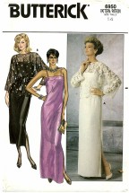 Butterick 6950 Top Cocktail Dress Gown Size 14 - Bust 36