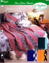 Garden Stripes Afghan Crochet Pattern The Needlecraft Shop