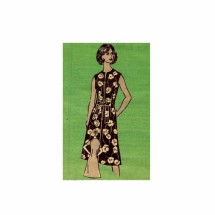 1970s Misses Dress Mail Order 9442 Vintage Sewing Pattern Size 14 Bust 36
