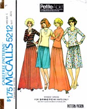 McCall's 5212 Vintage Sewing Pattern Womens Low Waist Dress Size 6 Bust 30 1/2