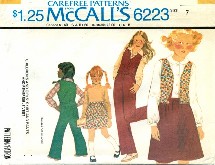 McCall's 6223 Skirt Pants Reversible Vest Size 7