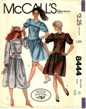 McCall's 8444 LAURA ASHLEY  Low Waist Dress Size 10