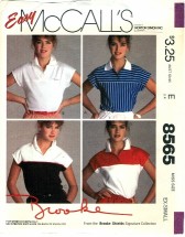 McCall's 8565 Vintage Sewing Pattern Misses Top Size 6 - 8