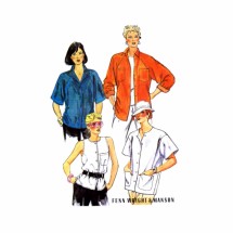 1980s Fenn Wright & Manson Shirts McCalls 9629 Sewing Pattern Size 8 Bust 31 1/2