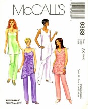 McCall's 9363 Sewing Pattern Tunics & Pants Size 4 - 8 - Bust 29 1/2 - 31 1/2
