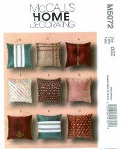 McCall's 5072 Decorative Pillows