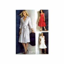 Misses Wrap Dresses McCalls 5314 Sewing Pattern Size 6 - 8 - 10 - 12
