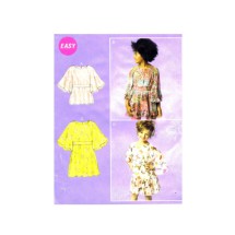 Childrens Tops Dresses Belt McCalls P306 Sewing Pattern Size 3 - 4 - 5 - 6