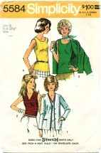 Simplicity 5584 Unlined Cardigan & Top Size 10