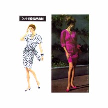 Simplicity 7761 Sewing Pattern Front Wrap Dress Diane Gilman Size 6 - 8 - 10