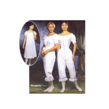 Misses Chemise Drawers Corset Authentic Civil War Undergarments Simplicity 9769 Sewing Pattern Size 6 - 8 - 10 - 12