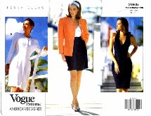 Vogue 2665 Perry Ellis Jacket Dress Top Shirts Sash Size 6 - 10