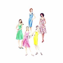 Misses Halter or Shoulder Strap Sun Dress Vogue 8073 Sewing Pattern Size 6 - 8 - 10